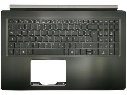 Acer Aspire A715-72G Palmrest Cover Keyboard German Black Backlit 6B.GXBN2.012