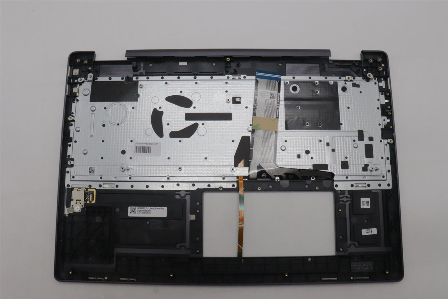 Lenovo Yoga 7 16IRL8 Keyboard Palmrest Top Cover US Euro Storm Grey 5CB1L31857