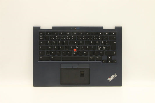 Lenovo Yoga C13 Gen 1 Palmrest Cover Keyboard Nordic Blue Backlit 5M11A36957