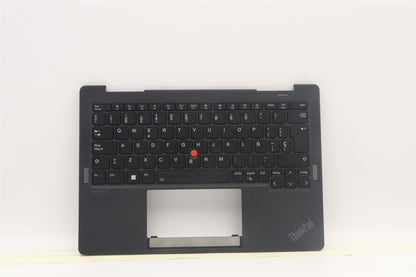Lenovo ThinkPad X13s Keyboard Palmrest Top Cover Spanish Black 5M11J12824