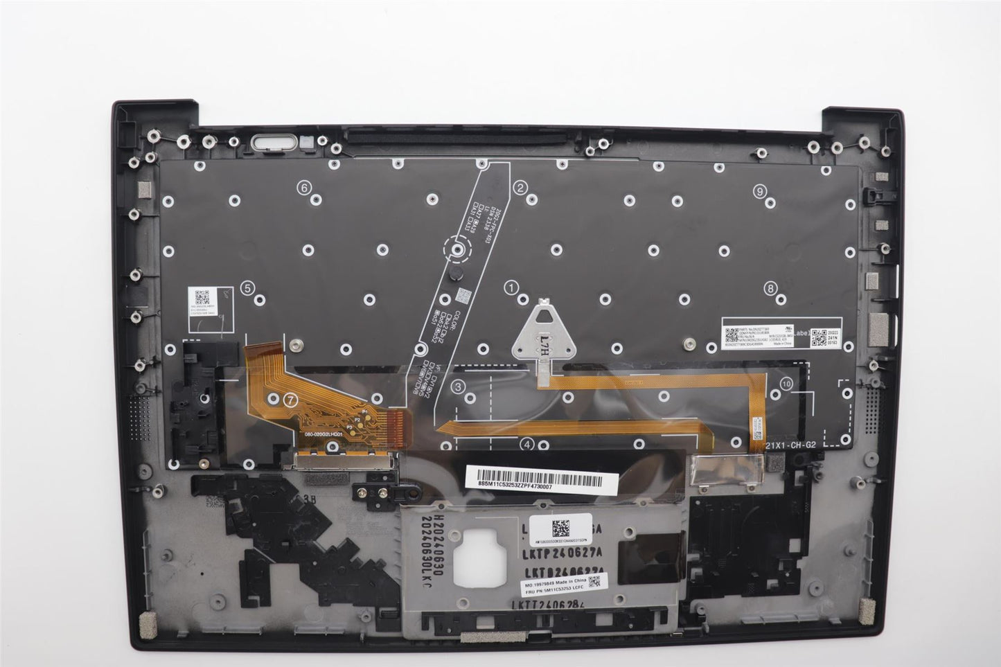 Lenovo Carbon X1 9th Keyboard Palmrest Top Cover Russain Black 5M11C53253