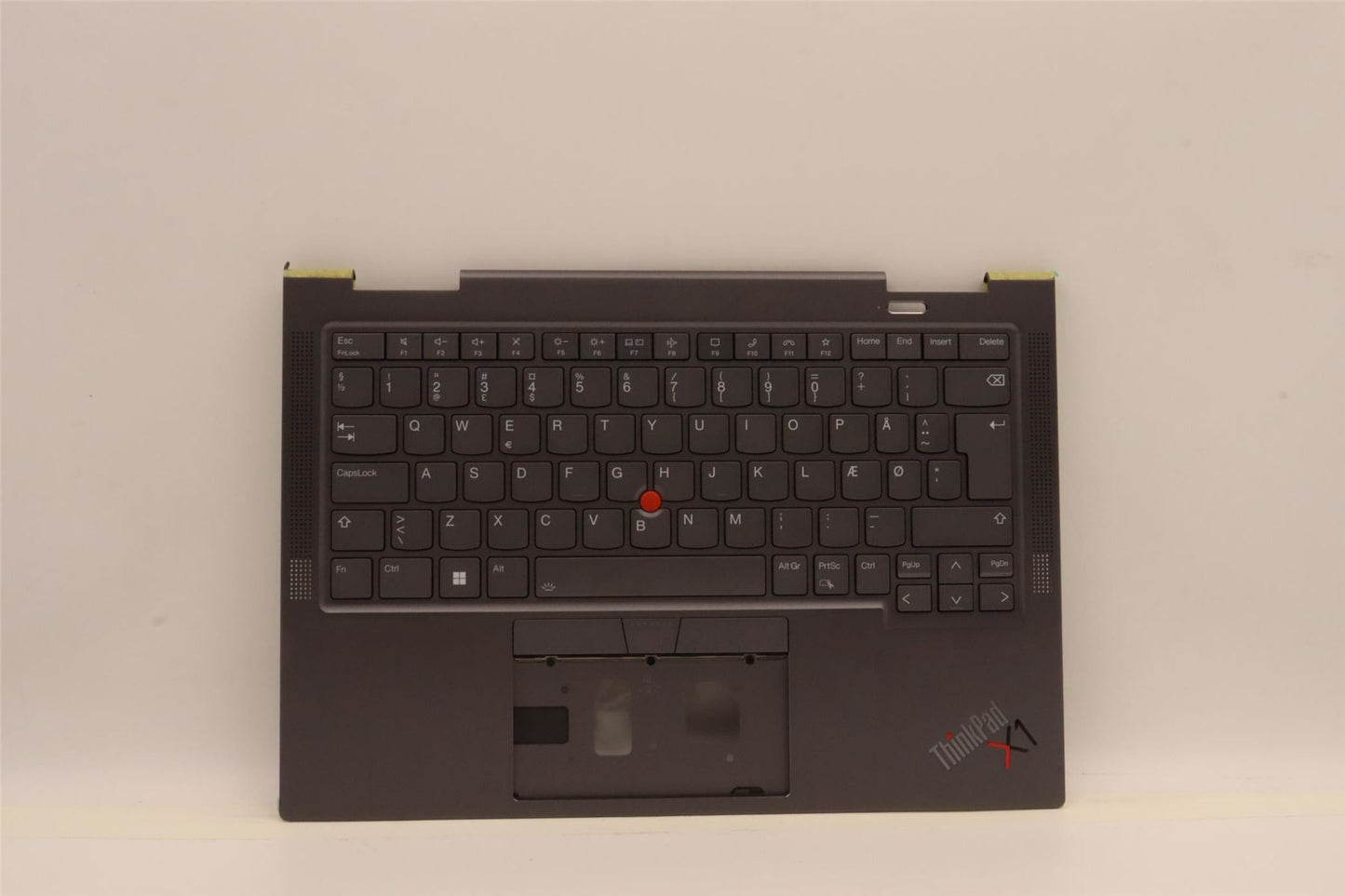 Lenovo Yoga X1 7th Gen Palmrest Cover Keyboard Danish Black 5M11H45732