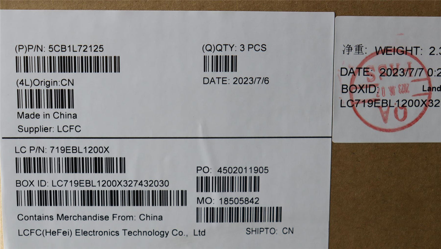 Lenovo Keyboard L82YQ Assy FRA 5CB1L72125