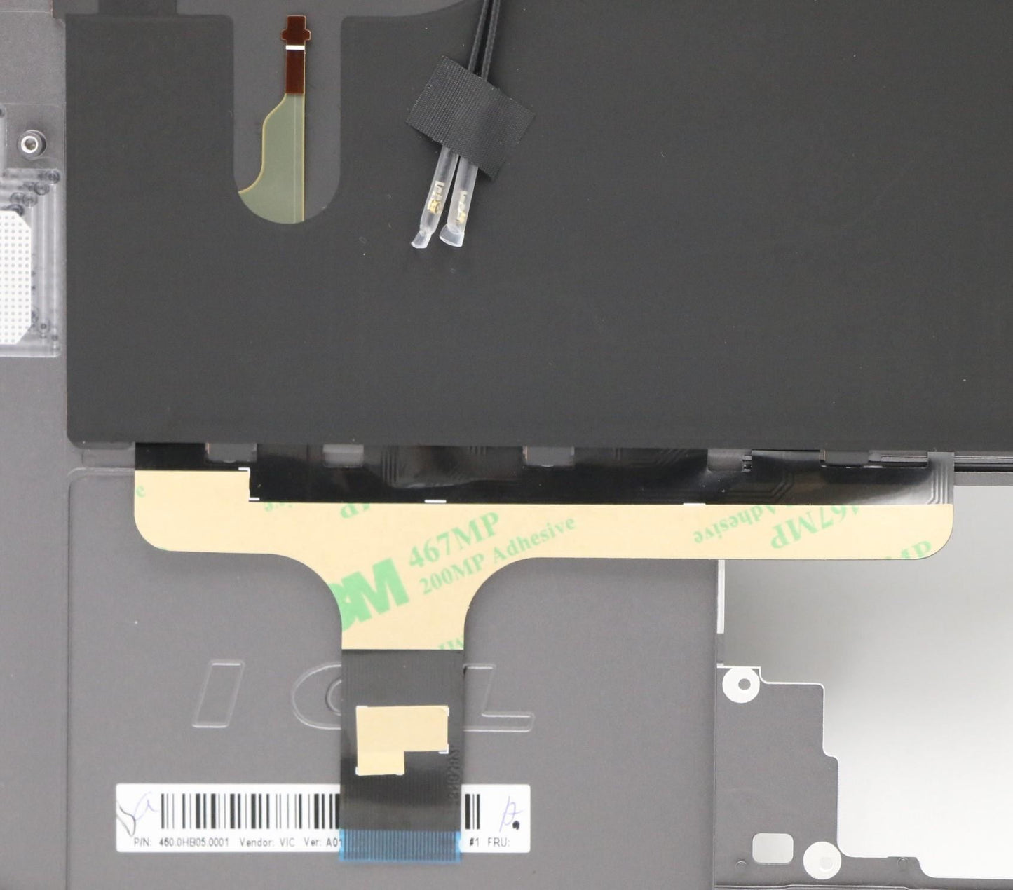 Lenovo Yoga S940-14IIL Keyboard Palmrest UK Black 5CB0W43500