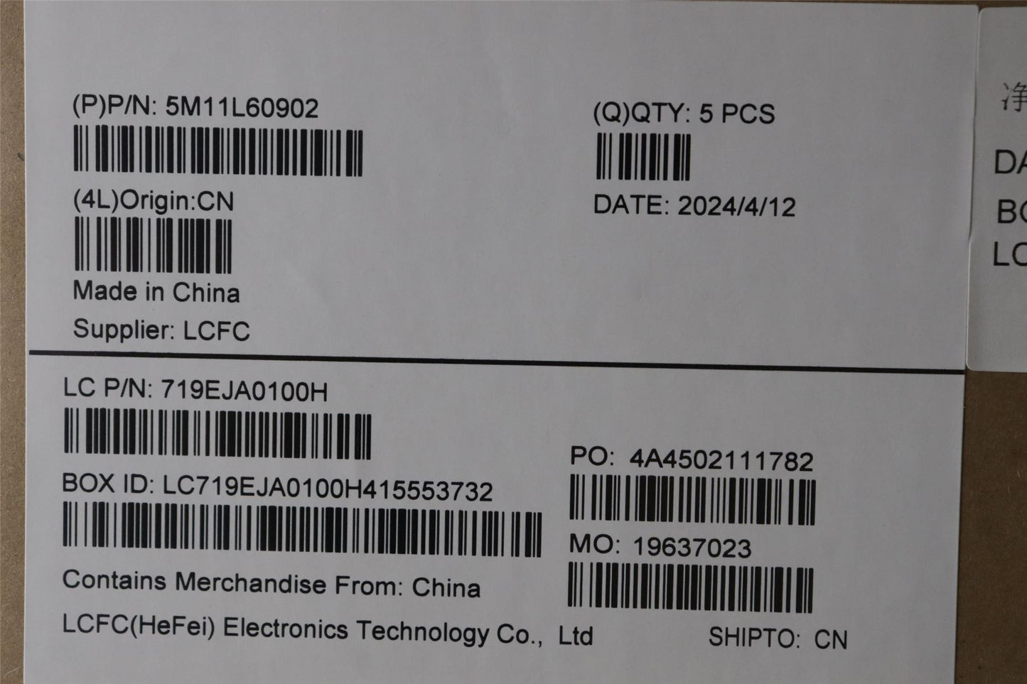 Lenovo ThinkPad E14 Gen 5 Palmrest Cover Keyboard Nordic Black 5M11L60902