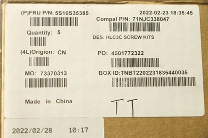 Lenovo Yoga 6 13ALC7 Screw Screws Set Kit 5S10S35385