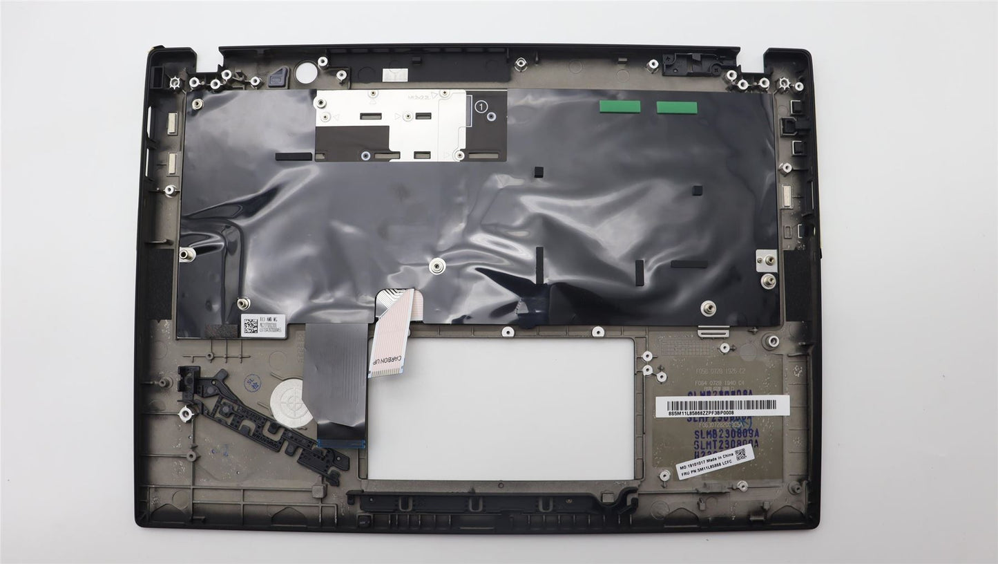 Lenovo ThinkPad X13 Gen 4 Keyboard Palmrest Top Cover Belgian Black 5M11L85868