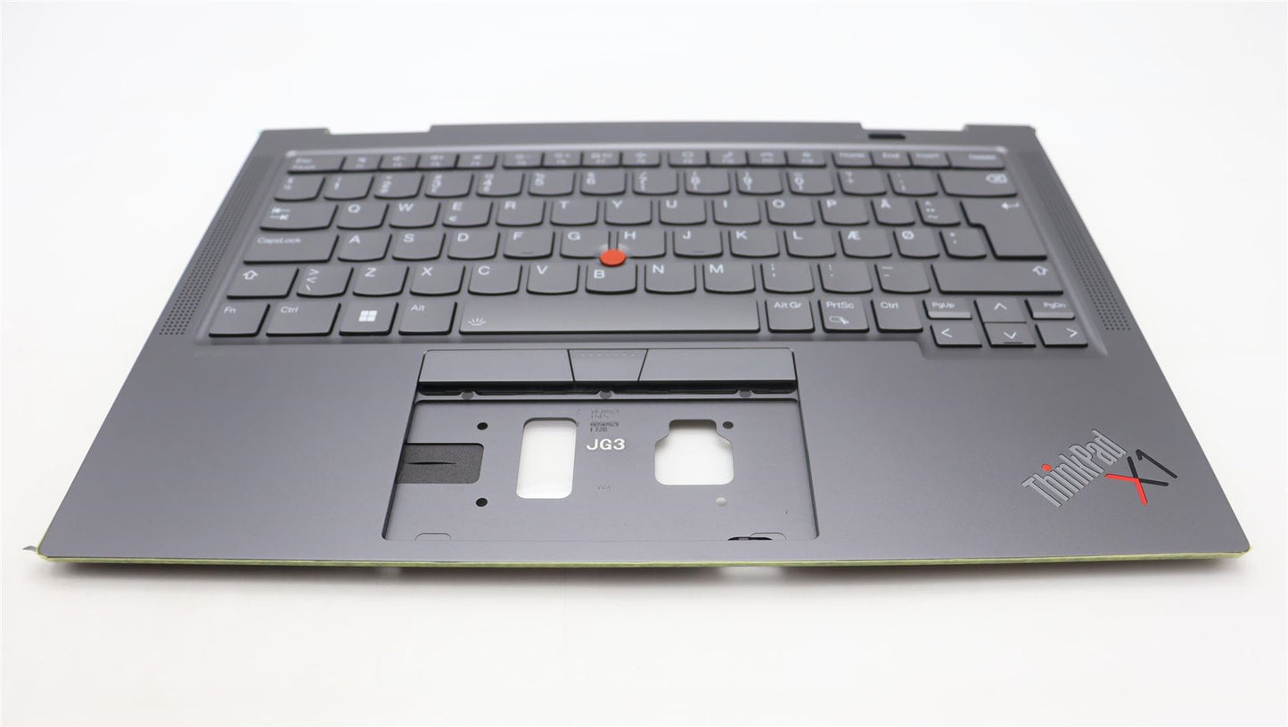 Lenovo ThinkPad X1 8th Gen Keyboard Palmrest Top Cover Danish Grey 5M11H62237