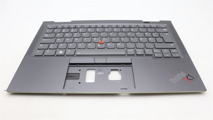 Lenovo ThinkPad X1 8th Gen Keyboard Palmrest Top Cover Danish Grey 5M11H62237