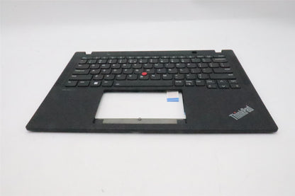 Lenovo ThinkPad X13 Gen 4 Keyboard Palmrest Top Cover US Euro Black 5M11L86150