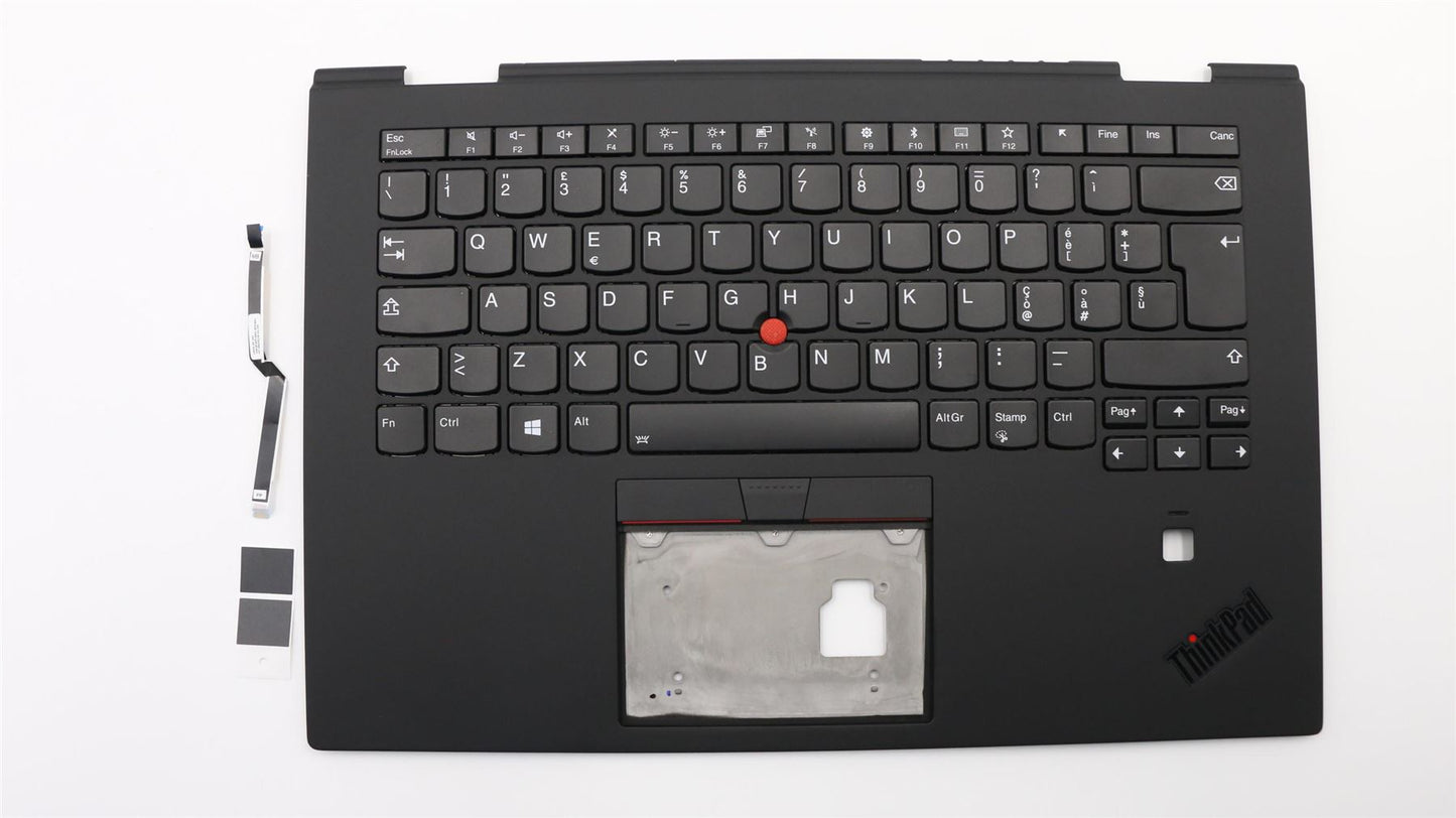 Lenovo Yoga X1 3rd Keyboard Palmrest Top Cover Italian Black Backlit 01LX799