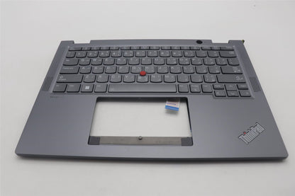Lenovo ThinkPad X13 Gen 4 Keyboard Palmrest Top Cover Arabic Grey 5M11L64306
