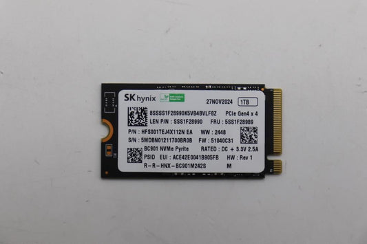 Lenovo ThinkBook 13x G2 IAP 14 G4 IAP Solid State Drive SSD 5SS1D66476