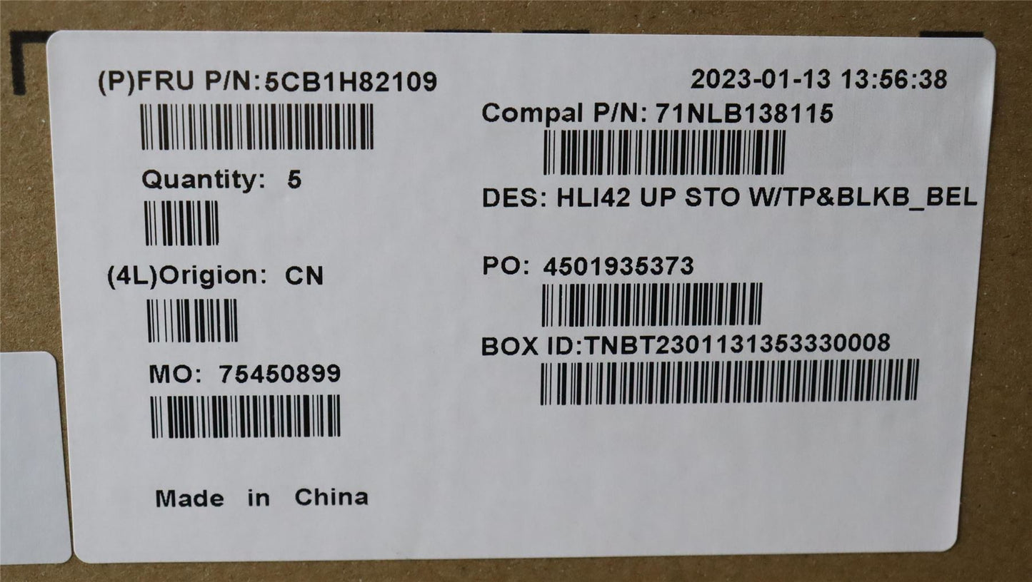 Lenovo IdeaPad 5 14IAP7 5 14ARH7 Palmrest Cover Touchpad Keyboard 5CB1H82109