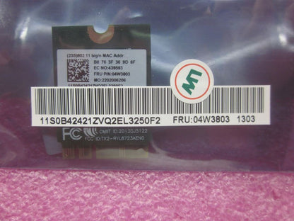 Lenovo Wireless,CMB,FXN,8723AE M.2 Foxconn Board 04W3803