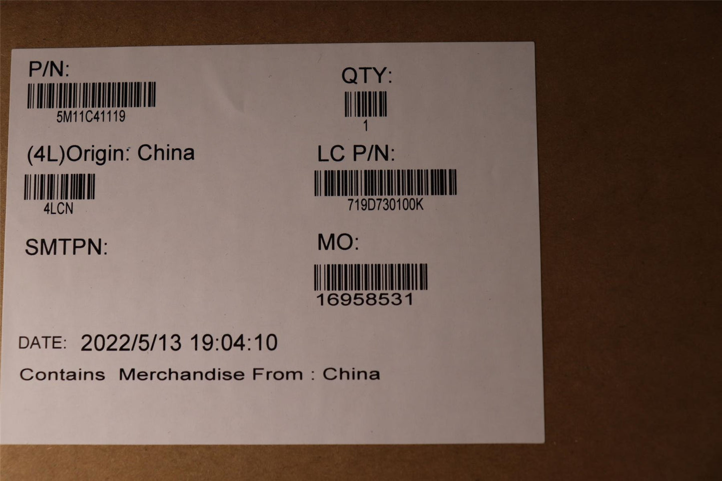 Lenovo 5M11C41119 MECH_ASM 14WQUXGA,AR,HYB,GY,LBO/SDC