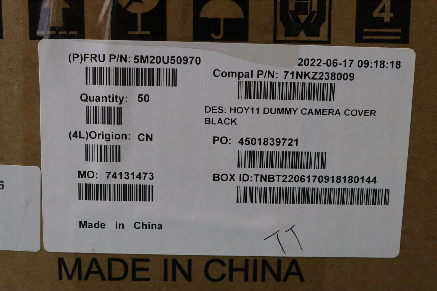 Lenovo MECHANICAL Dmy hou camera,B,AIO N3 22 5M20U50970