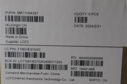 Lenovo ThinkPad X13 Gen 4 Keyboard Palmrest Top Cover Arabic Black 5M11H94357