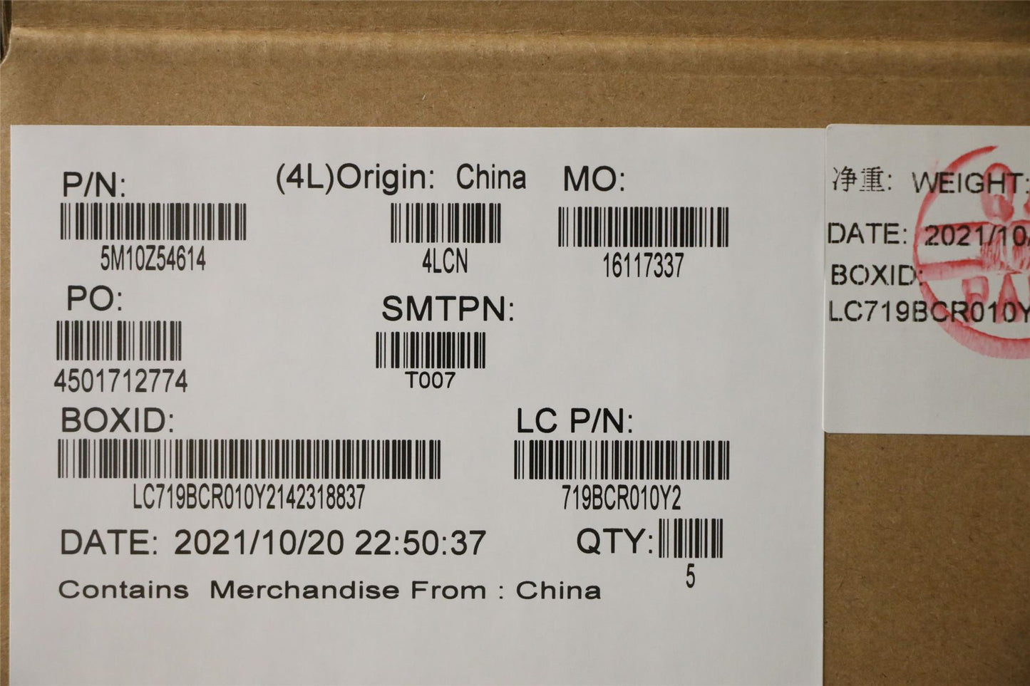 Lenovo MECH_ASM KBD DEN(Pri) Pat FPR UK BK 5M10Z54614