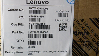 Lenovo Upper Case ASM_POL H 82T6 US MIBL 5CB1H82154
