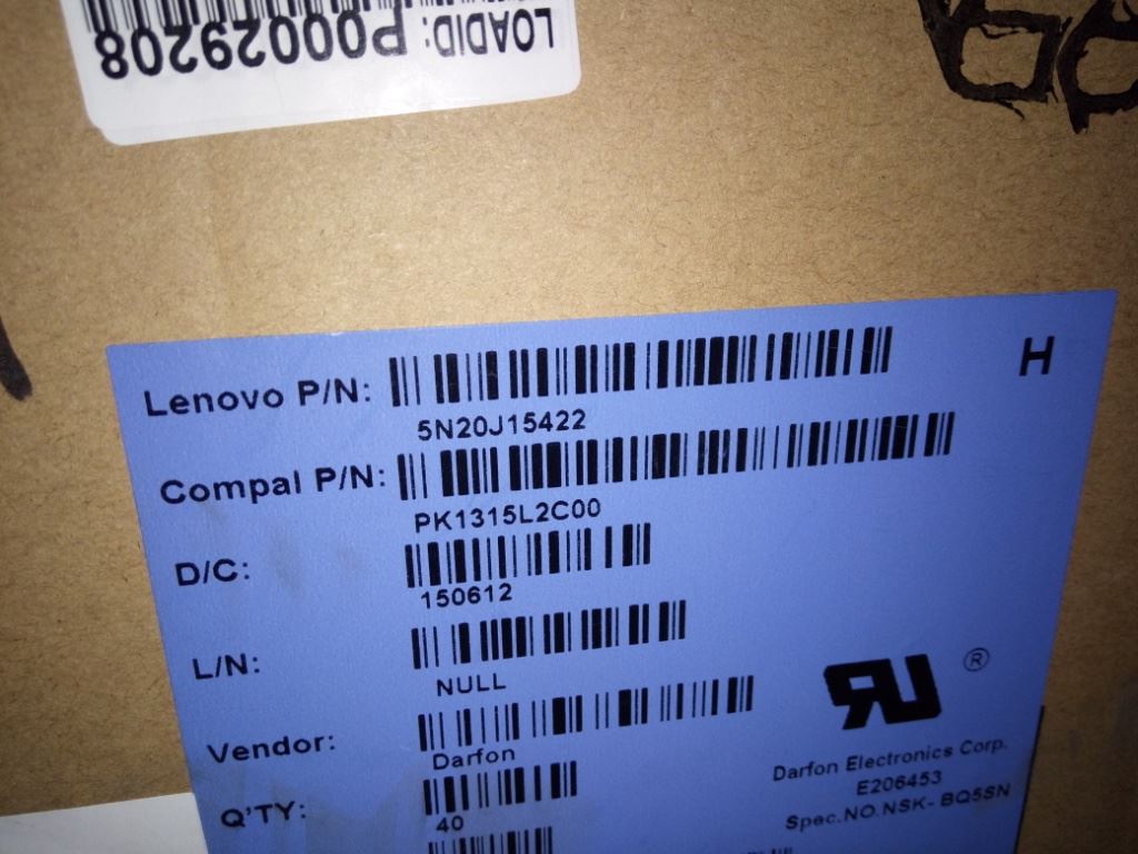 Lenovo US-T6G1-DF-GreenFrame-KBD US English Keyboard 5N20J15422