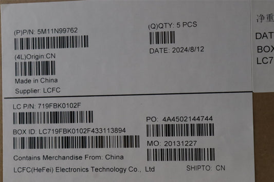 Lenovo MECH_ASM FRU KBD CCV GRE (PMX) US BK 5M11N99763