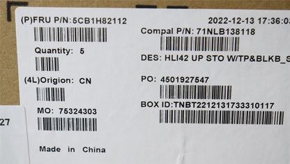 Lenovo UpperCaseASM_SWS C82SH StoBL 5CB1H82112
