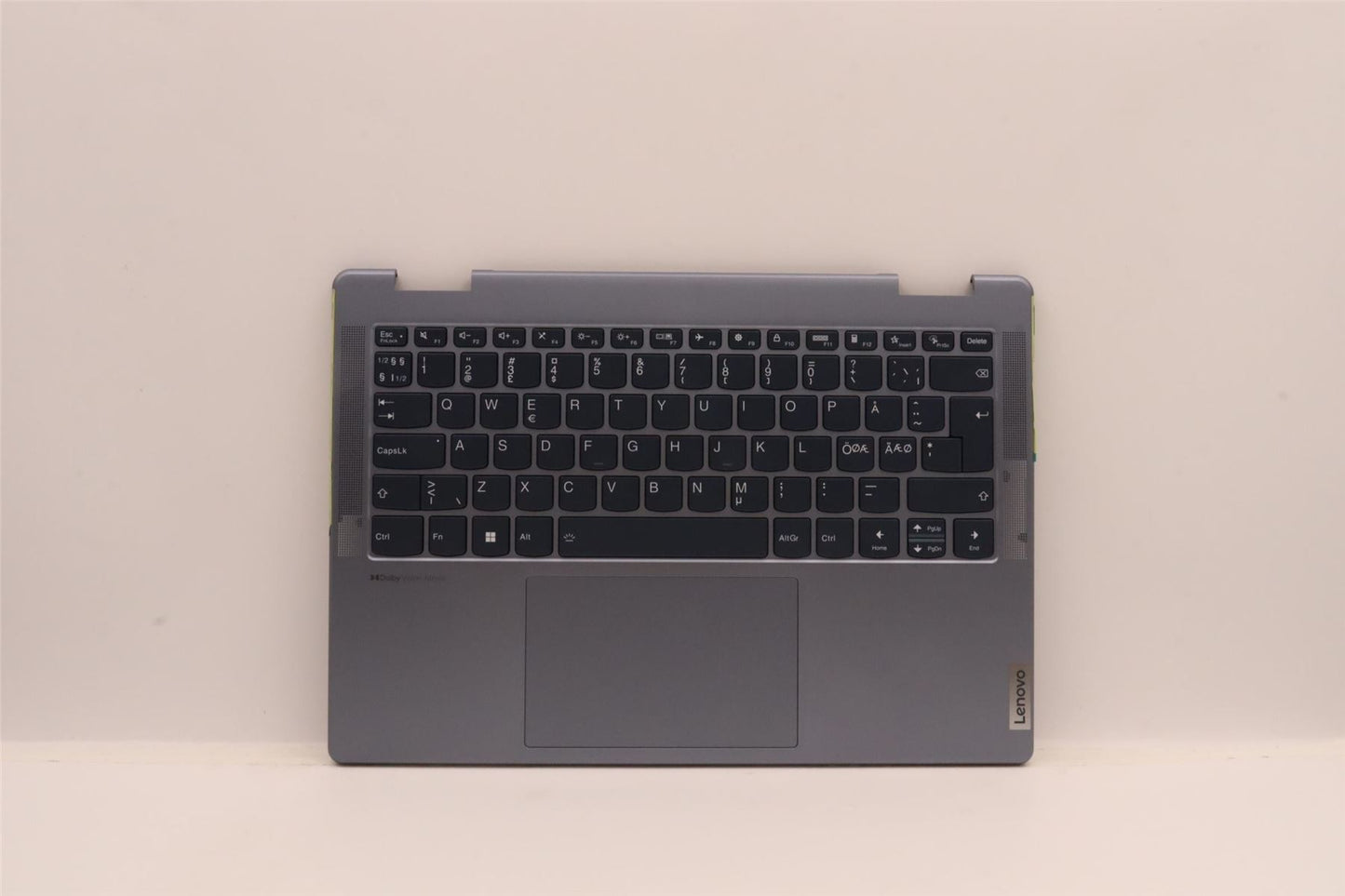 Lenovo Yoga 7 14IAL7 Palmrest Cover Touchpad Keyboard Nordic 5CB1J02439