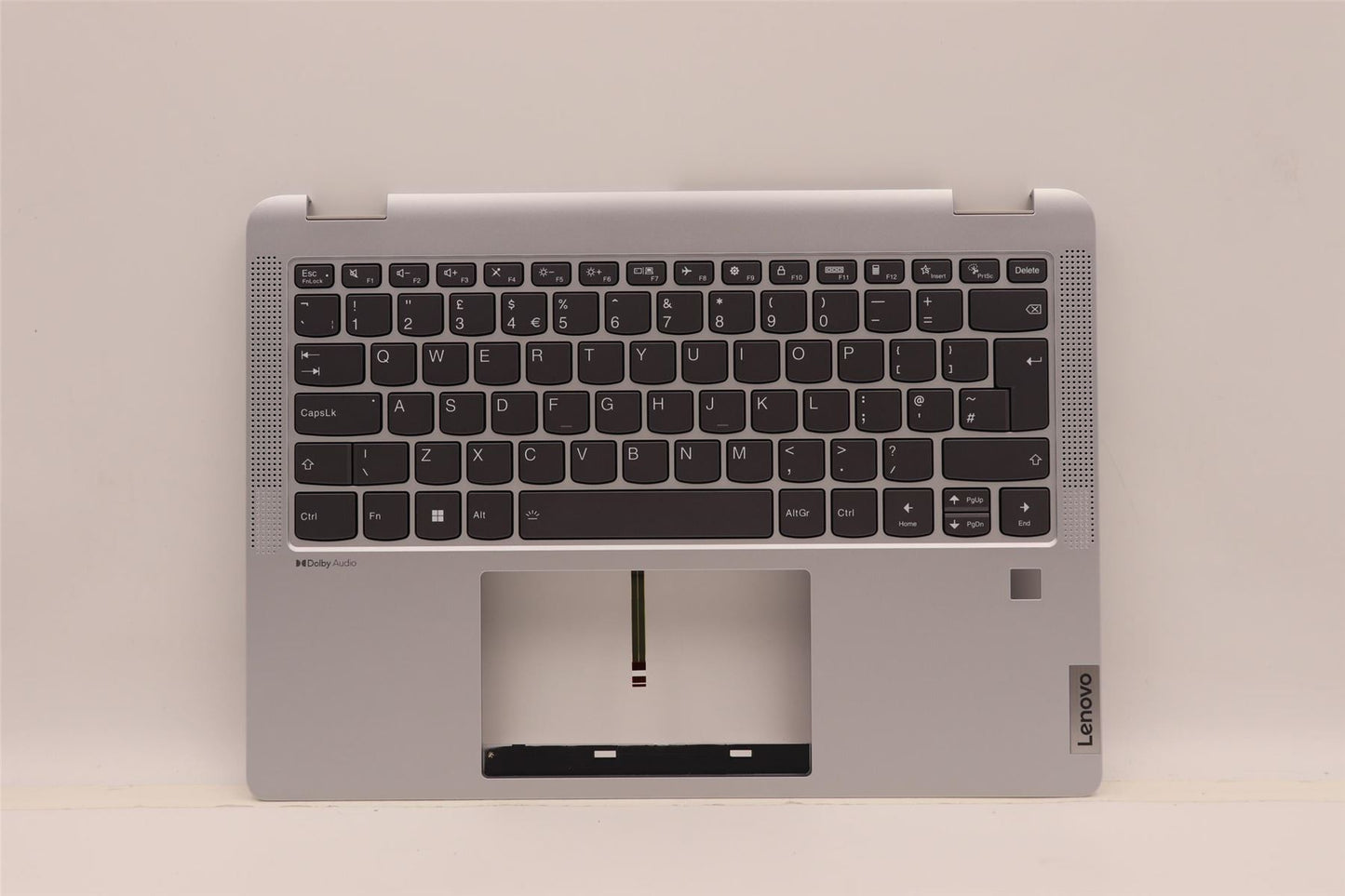 Lenovo IdeaPad 5 14IAU7 Keyboard Palmrest Top Cover UK Grey Backlit 5CB1H79942