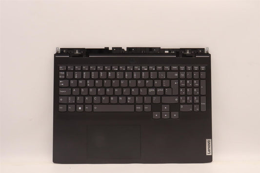 Lenovo IdeaPad 3 16IAH7 Palmrest Cover Touchpad Keyboard Nordic Black 5CB1J09562