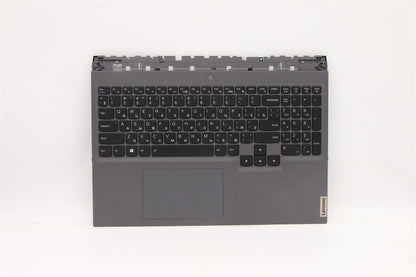 Lenovo 5 16ITH6H Palmrest Cover Touchpad Keyboard Russian Slate Grey 5CB1D05408