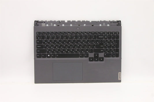 Lenovo 5 16ITH6H Palmrest Cover Touchpad Keyboard Russian Slate Grey 5CB1D05408