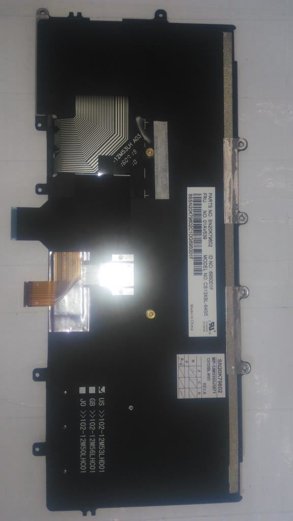 Genuine Lenovo ThinkPad X260 Keyboard Lithuanian Black Backlit 01AV539