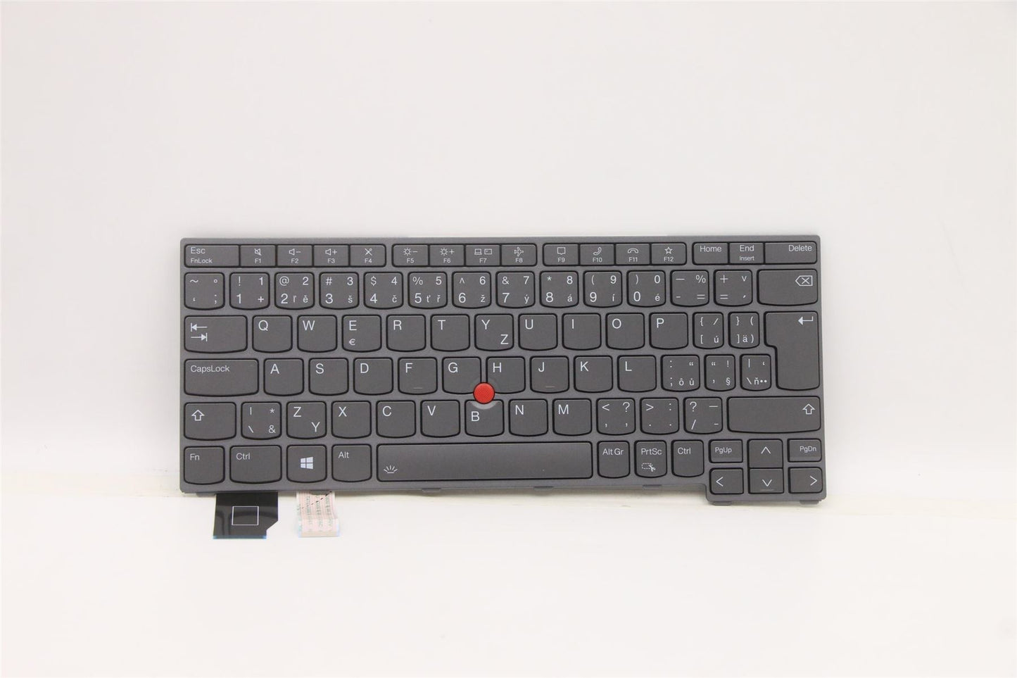 Lenovo ThinkPad X13 Gen 2 Keyboard Czech Slovakian Grey Backlit 5N21A21992