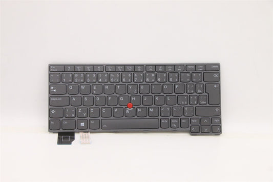 Lenovo ThinkPad X13 Gen 2 Keyboard Czech Slovakian Grey Backlit 5N21A21992