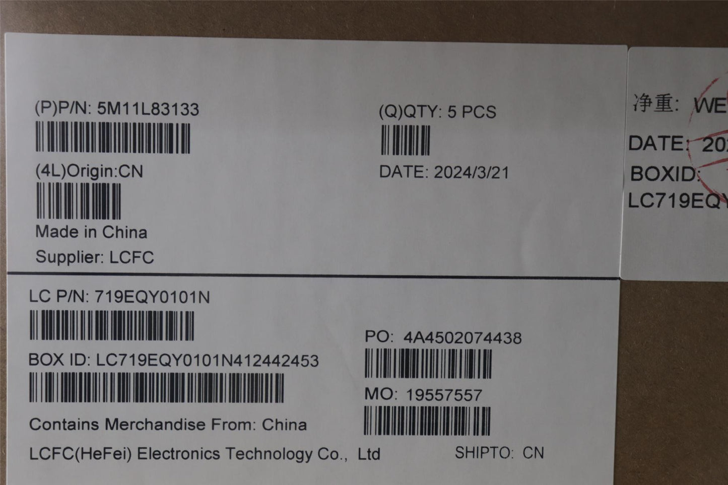 Lenovo MECH_ASM KBDBZL,ITA,WL,BK/GY,SRX 5M11L83133