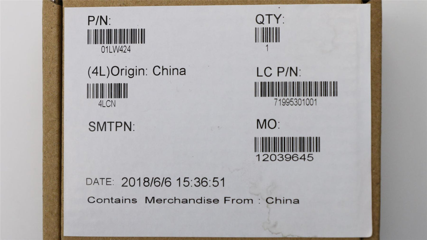 Lenovo 01LW424 FRU EE580_FP_BRK_ASSY