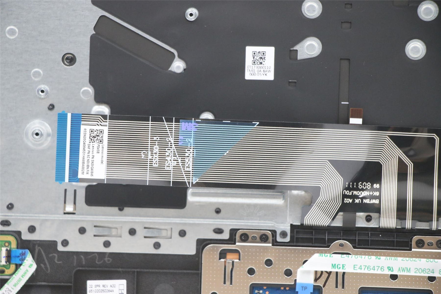 Lenovo Yoga 530-14IKB Keyboard Palmrest Top Cover Portuguese Grey 5CB0R08888