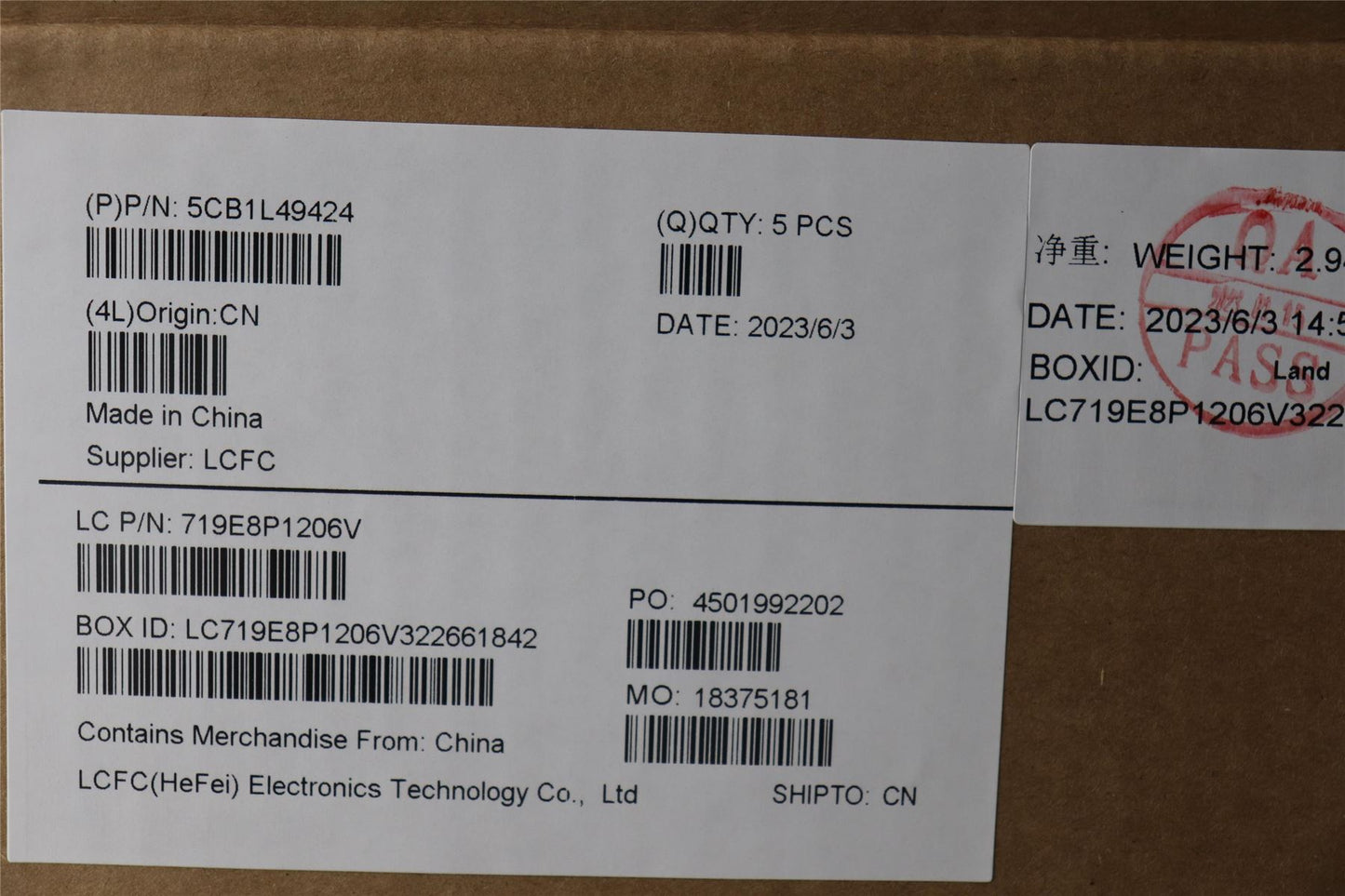 Lenovo Upper Case ASM_SWS L82X6 NFP AG BL 5CB1L49424