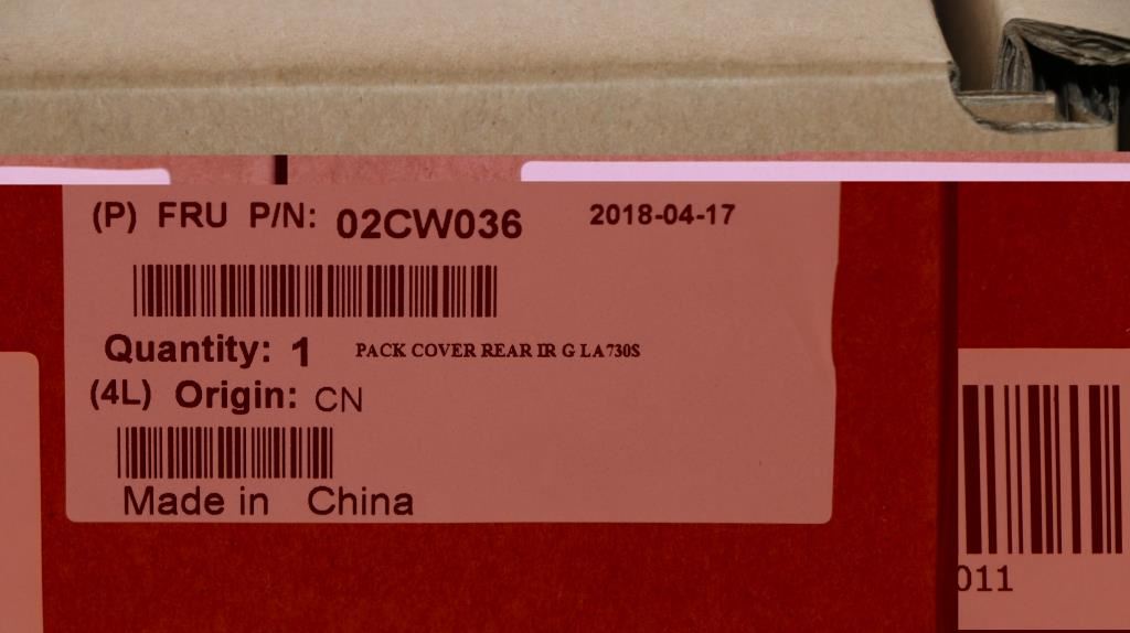 Lenovo MECH_ASM ASSY BACKCOVER_G IR AIO730S 02CW036