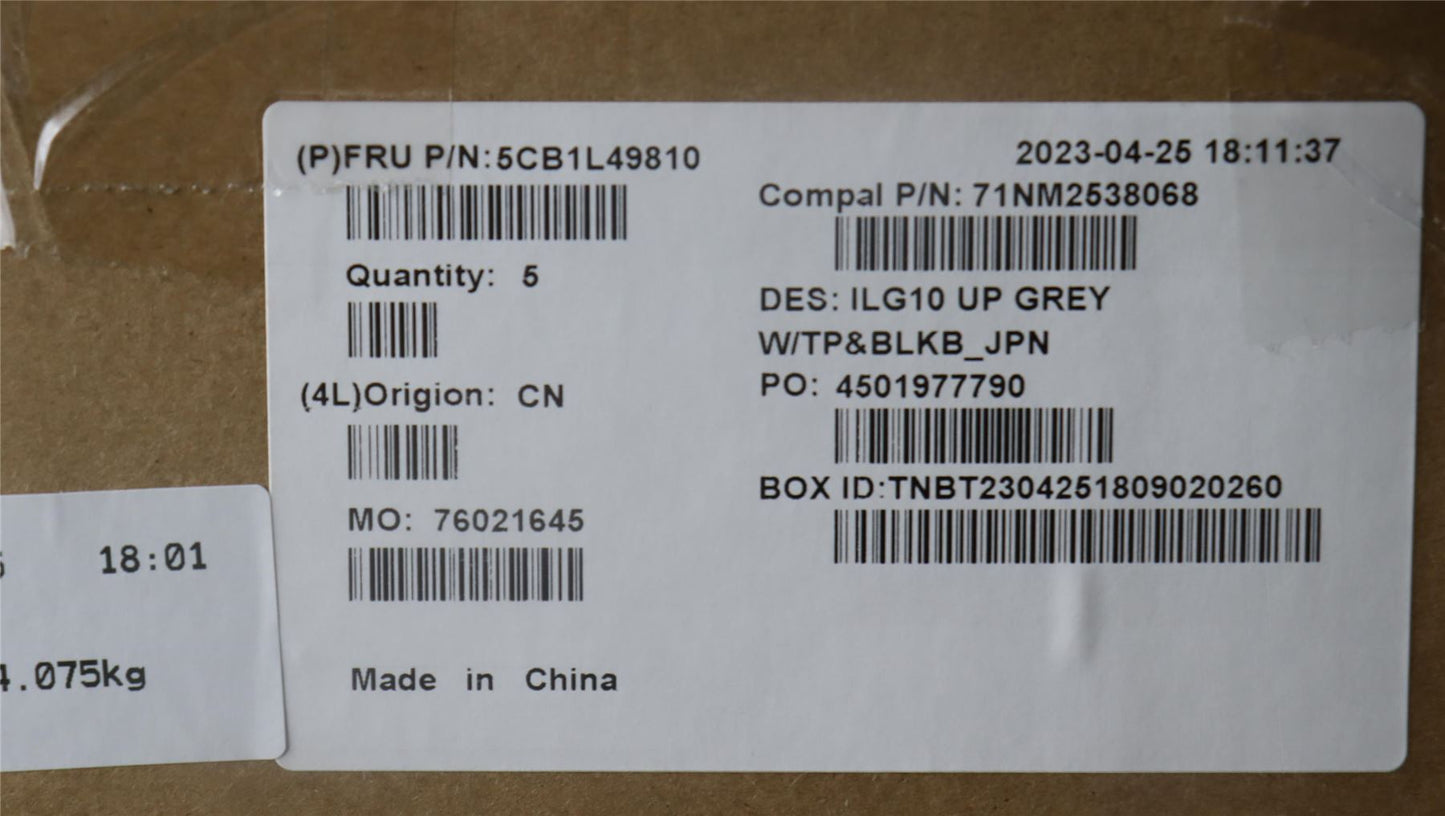 Lenovo Upper Case ASM_JPN C 82XV BL 5CB1L49810
