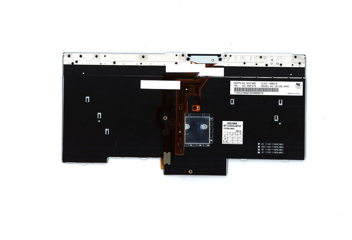 Lenovo FRU CS12 B/L KBD KOR CHY Korean Keyboard 04X1272