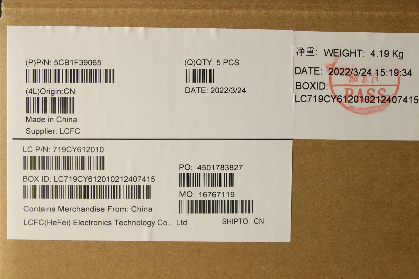 Lenovo 5 15IAH7H Palmrest Cover Touchpad Keyboard Arabic Storm Grey 5CB1F39065