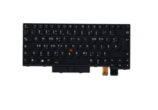 Lenovo ThinkPad T480 Keyboard Canadian French Black Backlit 01HX420