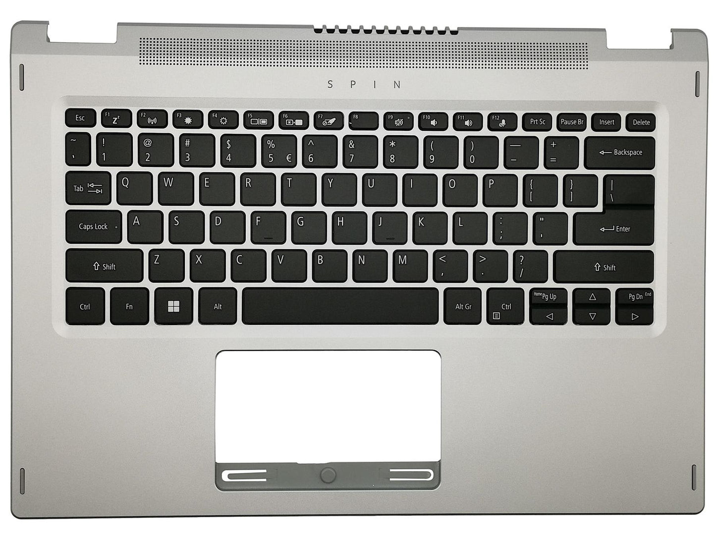 Acer Spin SP114-31 SP114-31N Palmrest Cover Keyboard Silver 6B.ABFN1.009