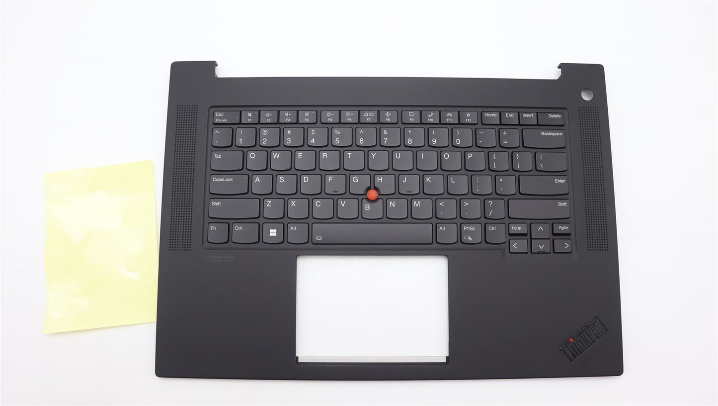 Lenovo ThinkPad P1 Gen 6 Keyboard Palmrest Top Cover US Grey Backlit 5M11L88778