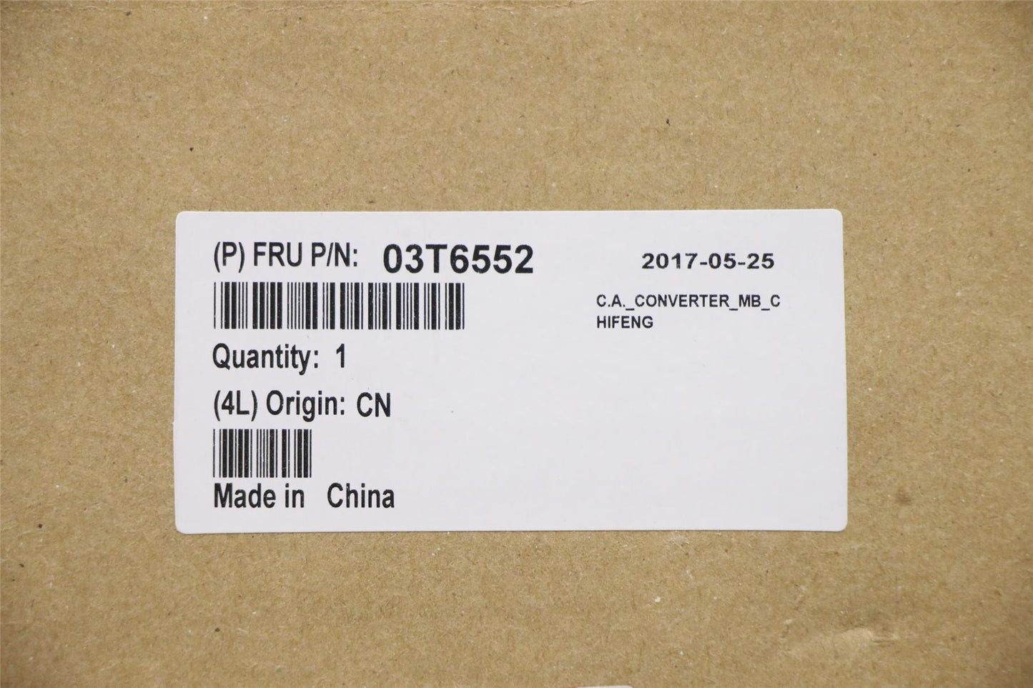 Lenovo FRU-LG Converter to MB cable 03T6552