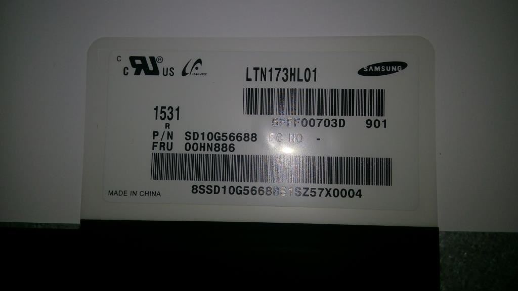 Lenovo ThinkPad P70 Lcd Screen Display 17.3" FHD 00HN886