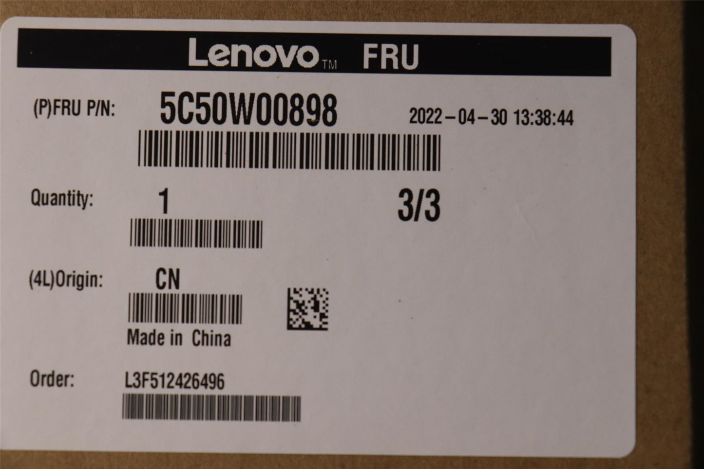 Lenovo Sunix 4COM card for Tiny8 5C50W00898