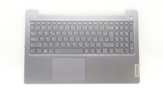 Lenovo IdeaPad 3 15AMN8 Palmrest Cover Touchpad Keyboard Grey Backlit 5CB1L27504